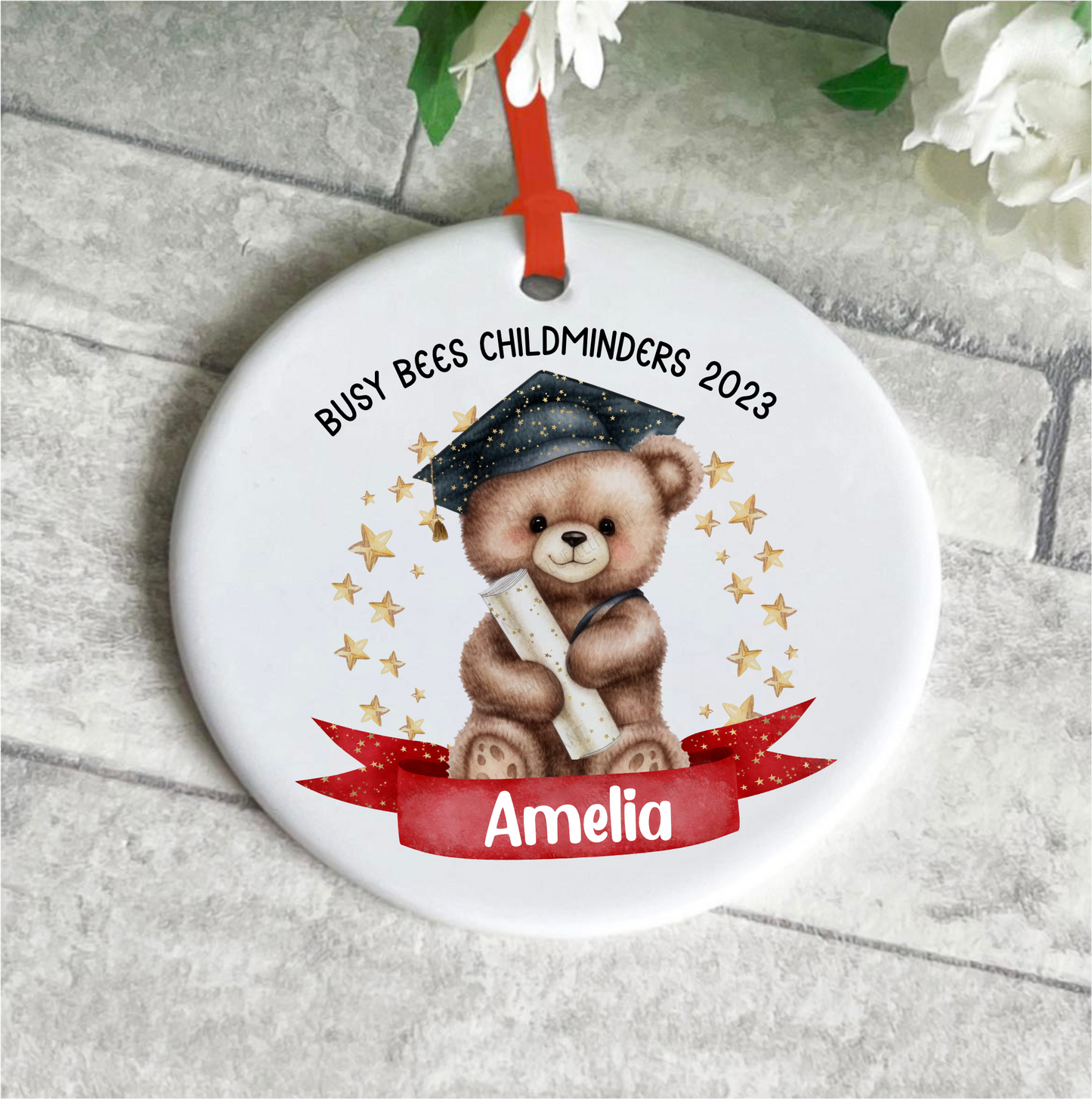 Graduation Ceramic Bauble
