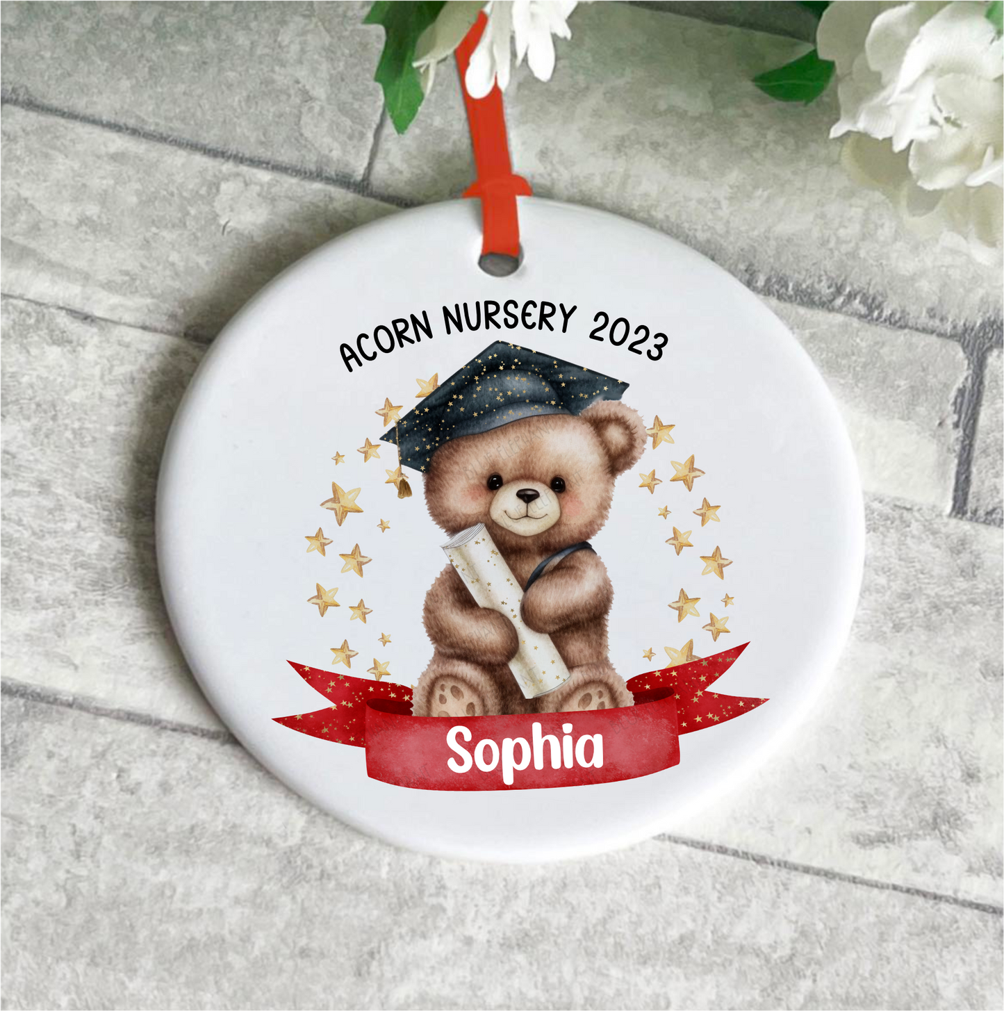 Graduation Ceramic Bauble