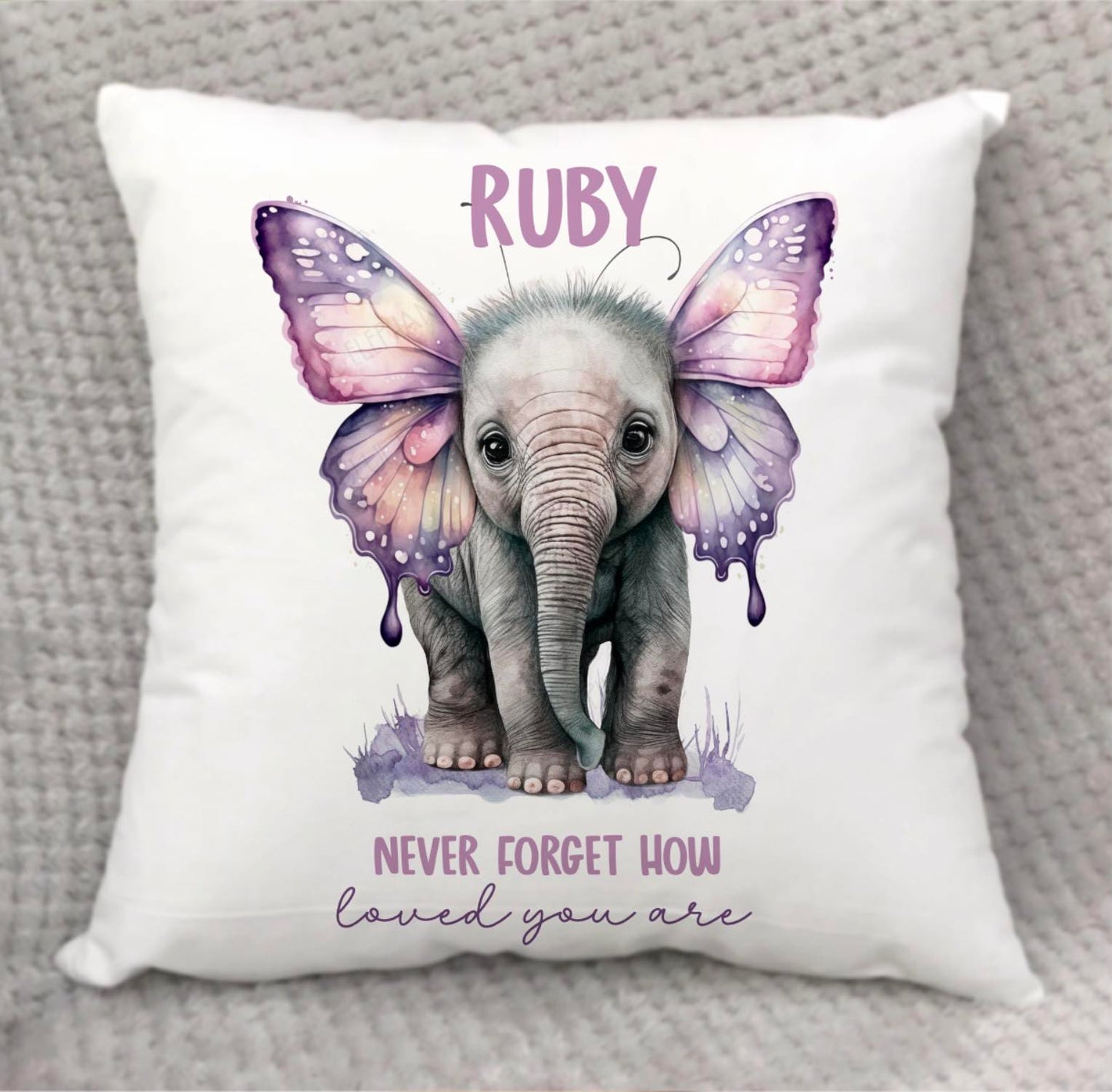 Butterfly Elephant Cushion