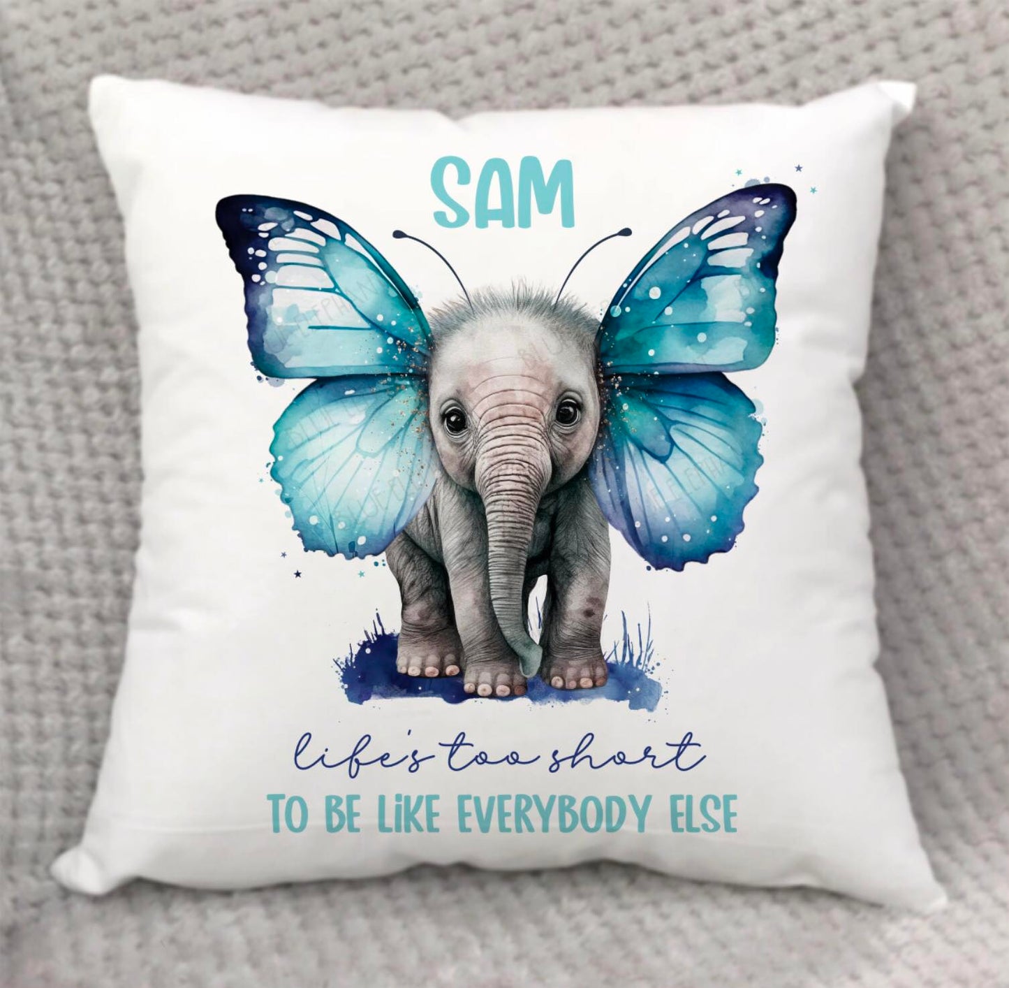 Butterfly Elephant Cushion