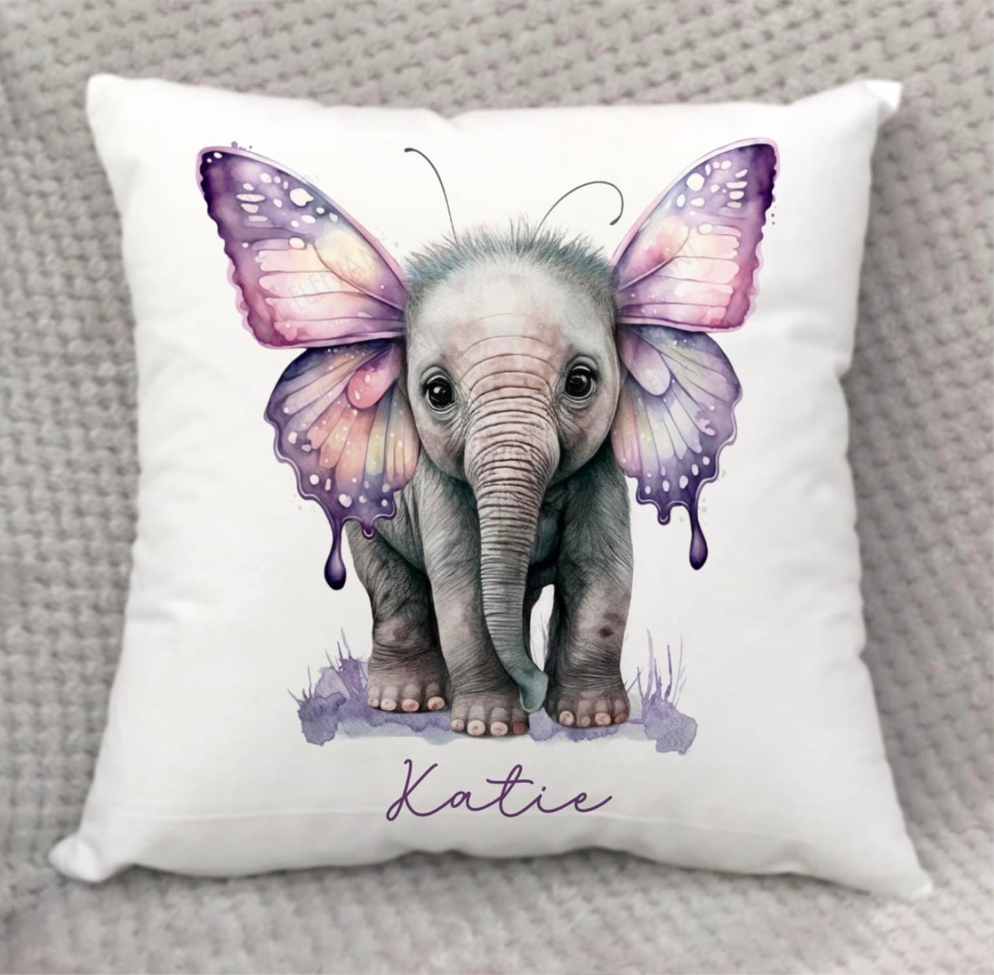 Butterfly Elephant Cushion