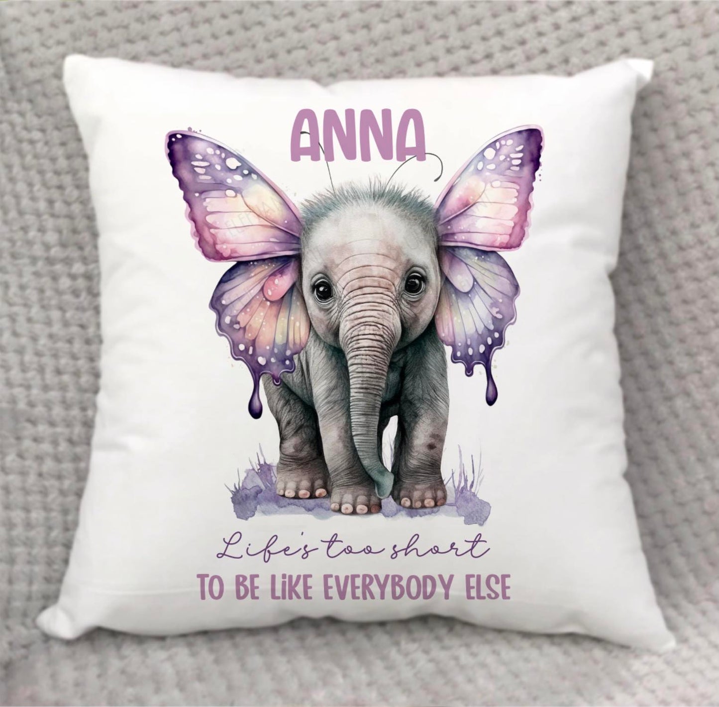 Butterfly Elephant Cushion