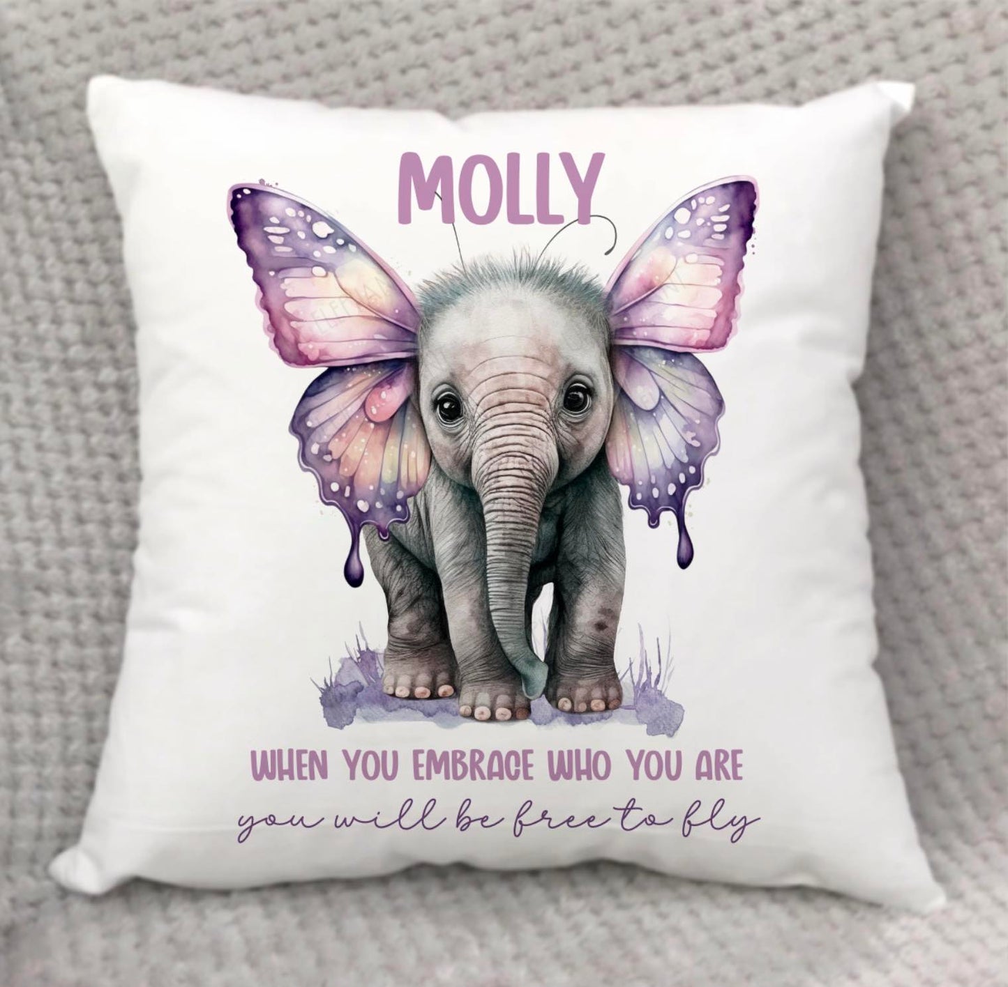 Butterfly Elephant Cushion