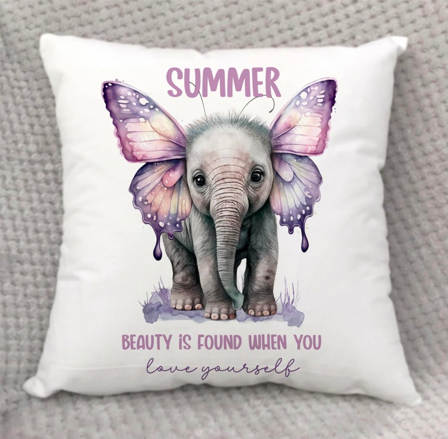 Butterfly Elephant Cushion