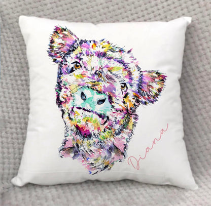 Baby Highland Cow Cushion